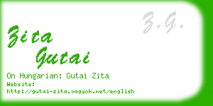 zita gutai business card